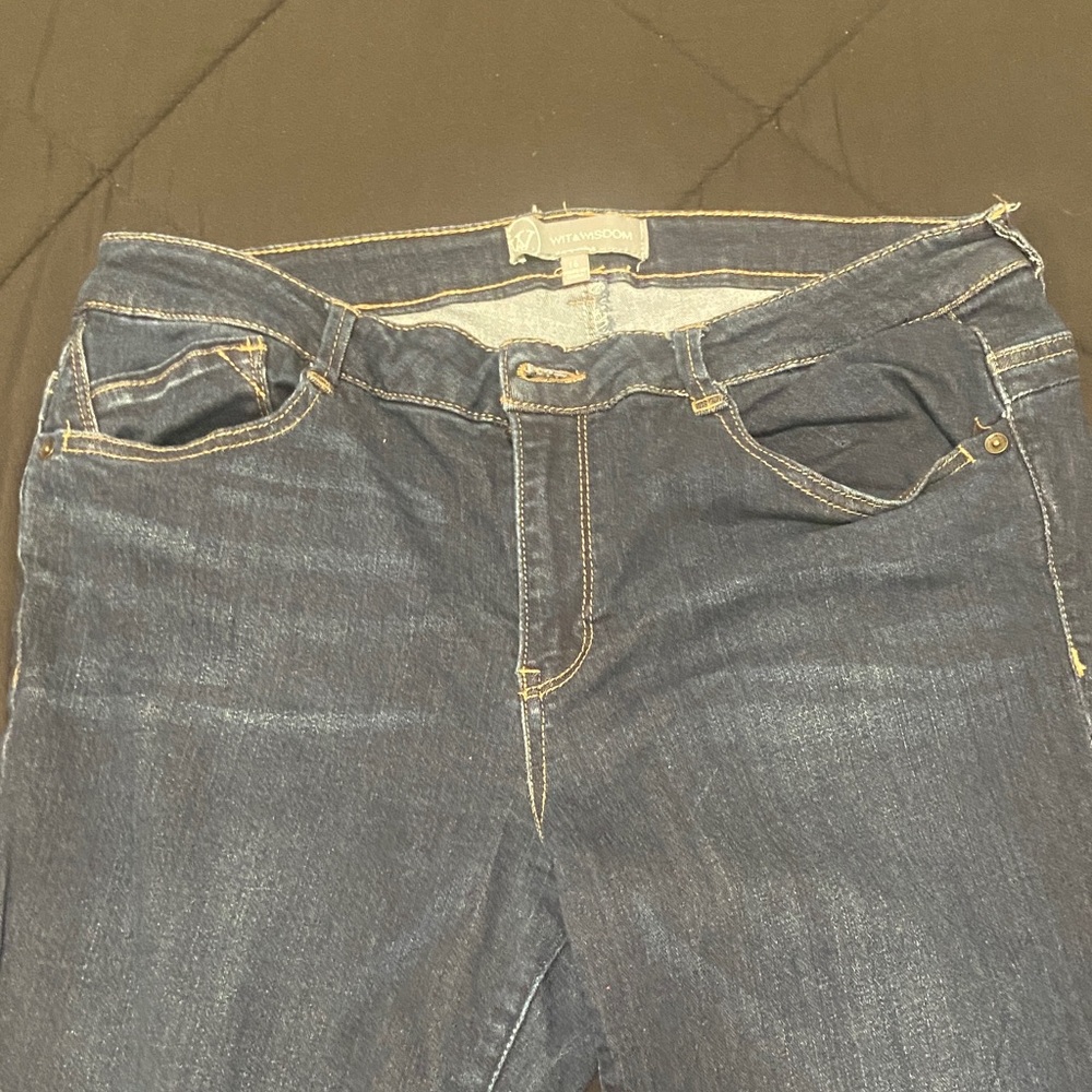 Wit & Wisdom Indigo Straight Leg Jeans